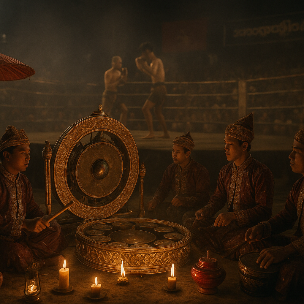 Traditional Myanmar hsaing waing orchestra